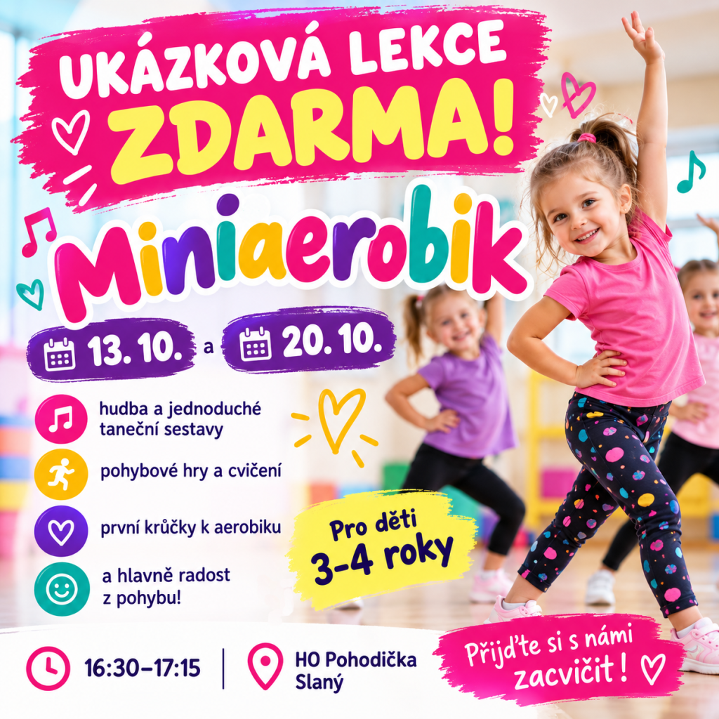 MINIAEROBIK 3–4 roky | Ukázková lekce ZDARMA