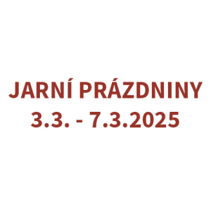 Provoz o jarních prázdninách 3.3. - 7.3.2025