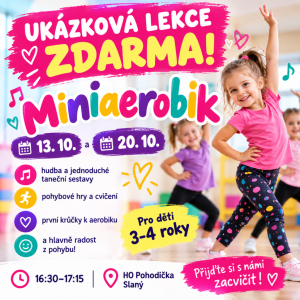 MINIAEROBIK 3–4 roky | Ukázková lekce ZDARMA